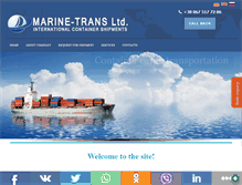 Tablet Screenshot of marine-trans.com.ua